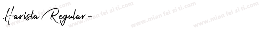 Harista Regular字体转换